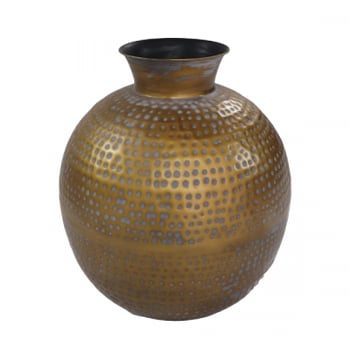 Vaas Padua 40x45cm metaal - antiek goud