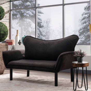 Comfortabel en stijlvol slaapbank | Metalen frame | Gemakkelijk schoon te maken stof | 140x70x65 cm