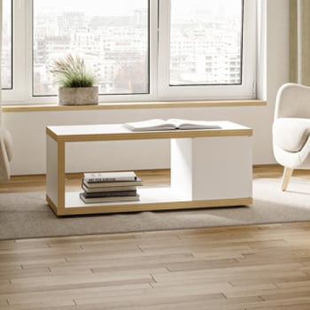Salontafel Bérinne-wit/multiplex