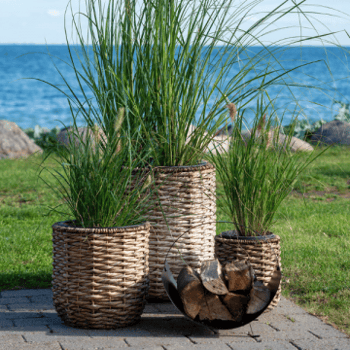 Hanoi plantenbakken set van 3 - natuurlijke waterhyacint.