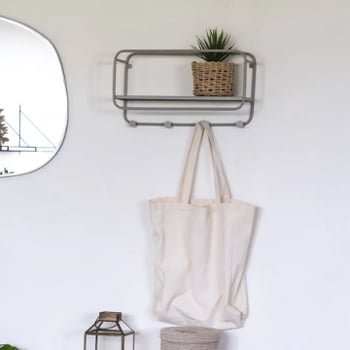 Feira hoedenplank - Grijs | Staal, Koel Grijs.