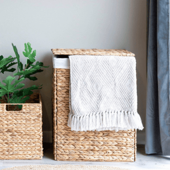 Passo natuurlijke wasmand met deksel