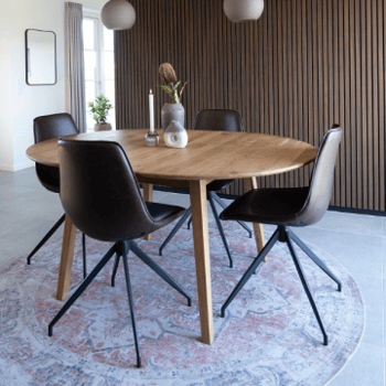 Kleurrijk Havana Vloerkleed - Blauw/Oranje 200cm