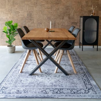 Modern Havana Vloerkleed in Zwart/Wit | 200x300cm