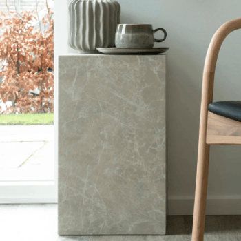 Bijzettafel Prague - 30x30x50 cm - marmerlook