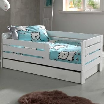 Peuterbed Anastasia met bedlade 70 x 140cm dennenhout - wit