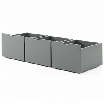 Set van 3 lades Pip - grijs