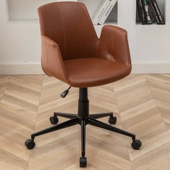 Bureaustoel Playtime - 64x65x81 cm - Bruin/ PU-kunstleer 