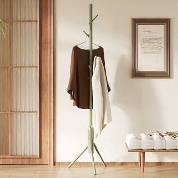 Staande kapstok Kassie | Ø48 x 174 cm | Groen / Metaal