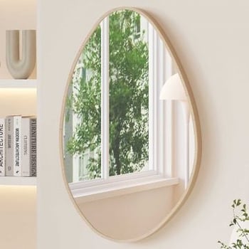 Organische spiegel Rana | 50 x 80 cm | Old Oak-design