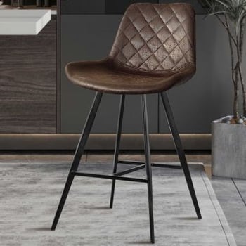 Barstoel Alizette 93 cm-donkerbruin