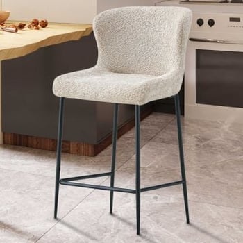 Barstoel Lisa | 52 x 56 x 97 cm | Beige