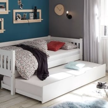 Bedlade Trever/Leona 90x190 - wit