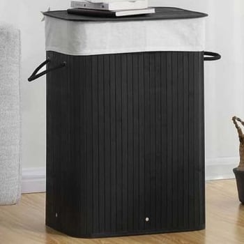 Opvouwbare Wasmand; BamboeKatoen, 40x30x60cm