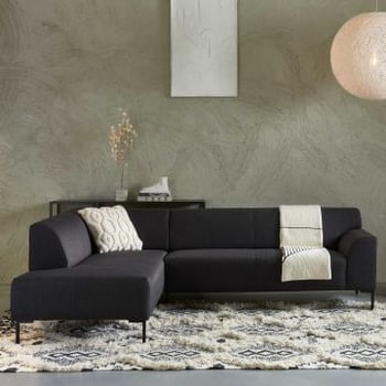 Hoekbank Marcia links - antraciet