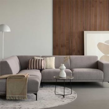 Hoekbank Umah links - grijs