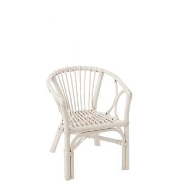Kinderstoel filou rotan wit