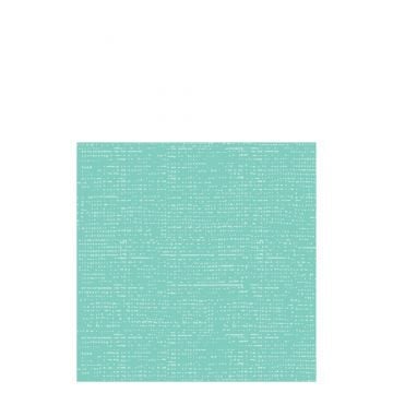 Pak 12 servet textielpapier turquoise large