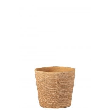 Bloempot bistro cement naturel medium