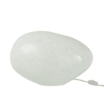 Lamp dany vlekken ovaal glas wit