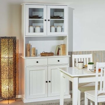 Buffetkast Westerland smal landelijk - wit