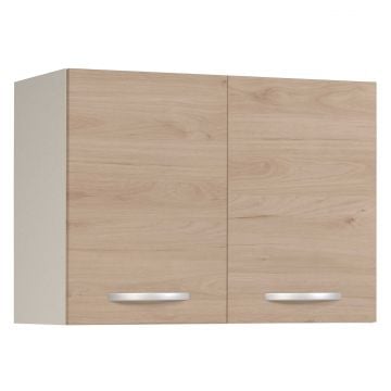Bovenkast Eko 80cm met 2 deuren - eik