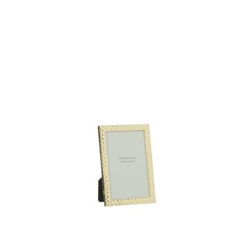 Fotokader gehamered boord 10x15 metaal goud small