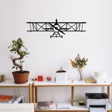 Wallity Decoratieve Metalen Wandaccessoire | 100% Metaal (Zwart)