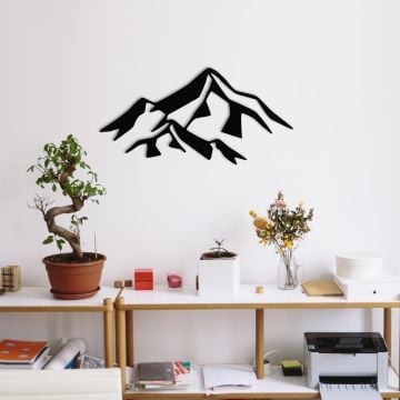 Wallity: Decoratieve metalen wandaccessoire | 100% metaal | Zwart