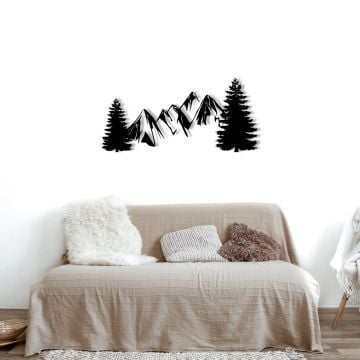 Wallity Decoratieve Metalen Wandaccessoire | 100% Metaal | Zwart