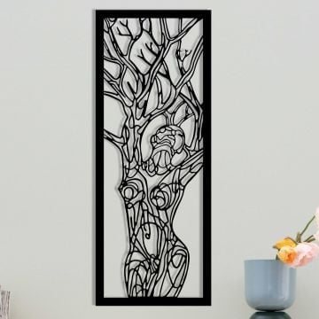 Wallity Decoratieve Metalen Wandaccessoire - 100% Metaal, Zwart