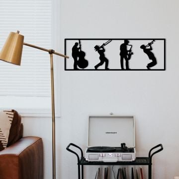 Wallity Decoratieve Metalen Wandaccessoire - 100% Metaal, 1 Dikte, Zwart