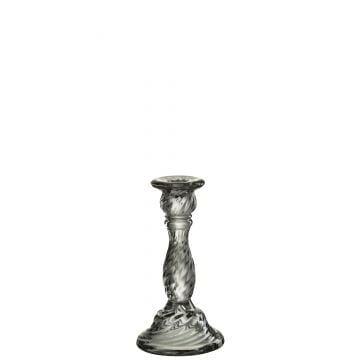 Kandelaar nono glas transparant medium