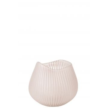 Vaas streep glas lichtroze small