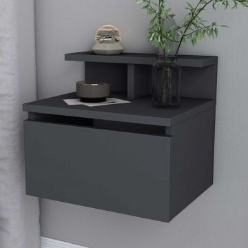Nachtkastje Niamh - 32x40x35 cm - MDF/zwart