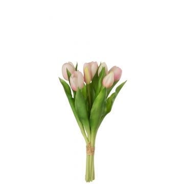 Boeket tulpen 7stuks pu licht roze small