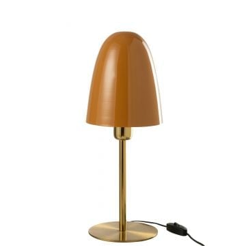 Tafellamp metaal oker/goud