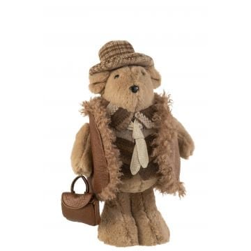 Beer das tas textiel bruin large