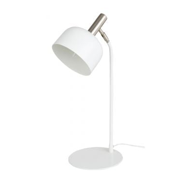 Tafellamp tilt metaal wit/goud