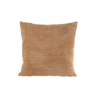 Kussen streep textiel caramel