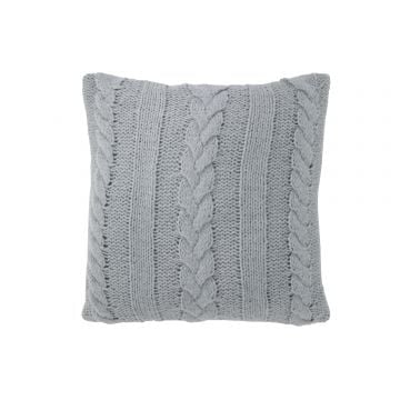 Kussen twist polyester grijs
