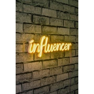 Neonverlichting Influencer - Wallity reeks - Geel