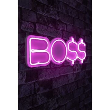 Neonverlichting Bo$$ - Wallity-serie - Roze