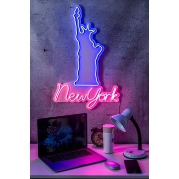 Neonverlichting New York - Wallity reeks - Paars/roze