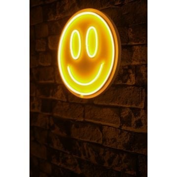 Neonverlichting smiley - Wallity reeks - Geel