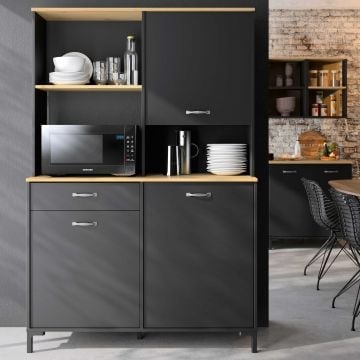 Microgolfkast Manchester | 119 x 41 x 180 cm | Helvezia Oak-design