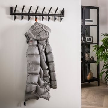 Kapstok Gorka 8 haken - donkergrijs gepoedercoat staal