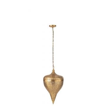 Hangende lamp druppel metaal goud large