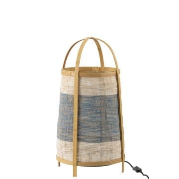 Vloer lamp jean bamboe blauw