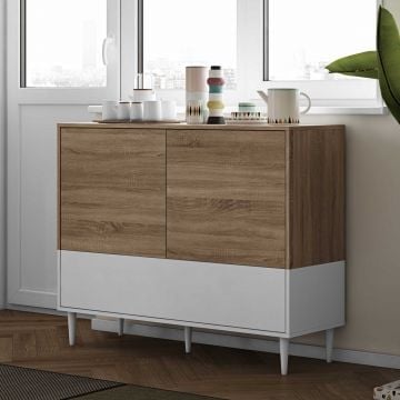 Dressoir Horizon - eik/wit